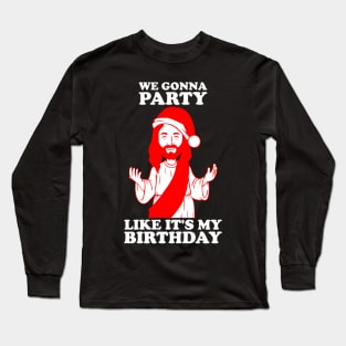 Christmas Party Jesus Long Sleeve T-Shirt